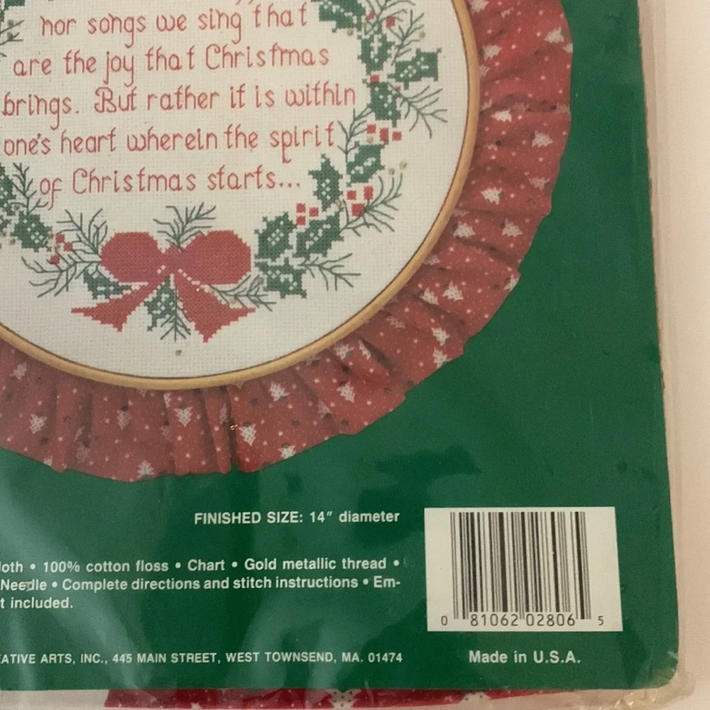 VTG Needle Treasures Spirit of Christmas Counted Cross Stitch Kit Marcia Harris